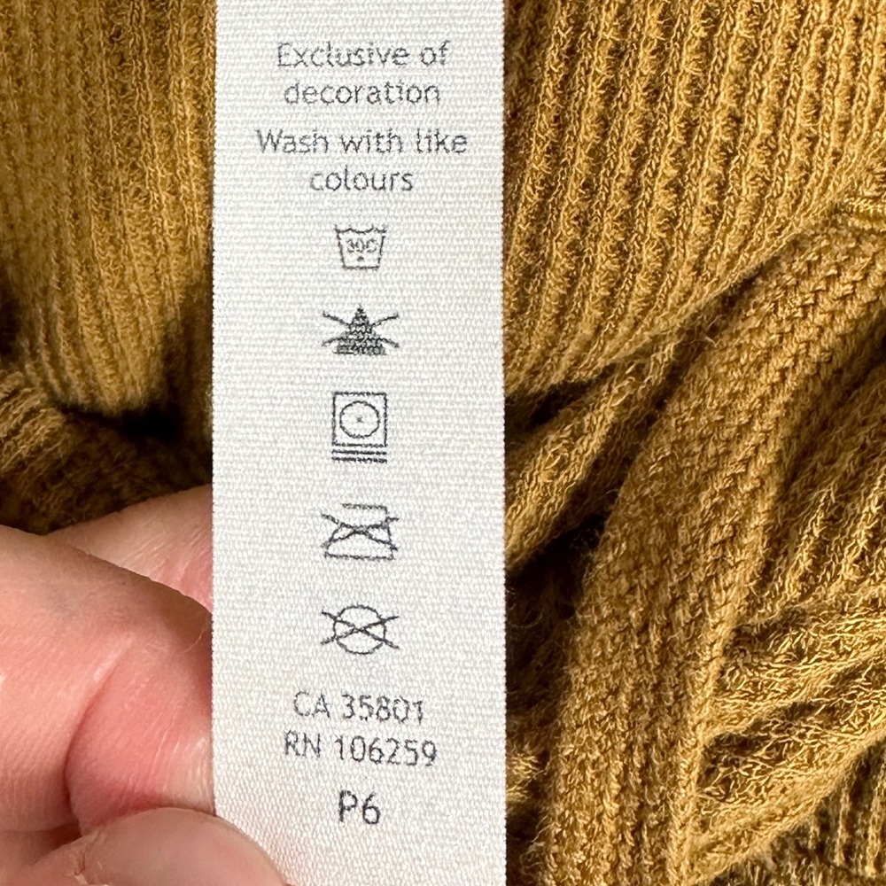 Lululemon Mellow Hoodie Waffle Knit Spiced Bronze Yellow 2020 Sweatshirt Small S - Picture 14 of 16